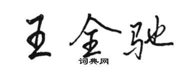 骆恒光王全驰行书个性签名怎么写