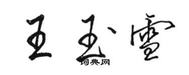 骆恒光王玉雪行书个性签名怎么写