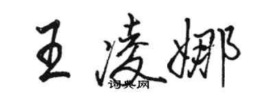 骆恒光王凌娜行书个性签名怎么写