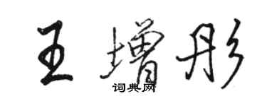 骆恒光王增彤行书个性签名怎么写