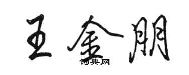 骆恒光王金朋行书个性签名怎么写