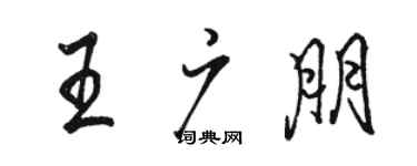 骆恒光王广朋行书个性签名怎么写