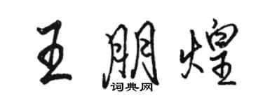 骆恒光王朋煌行书个性签名怎么写