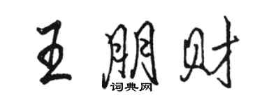 骆恒光王朋财行书个性签名怎么写