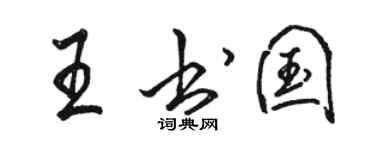 骆恒光王书国行书个性签名怎么写