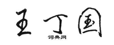 骆恒光王丁国行书个性签名怎么写