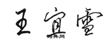 骆恒光王宜雪行书个性签名怎么写