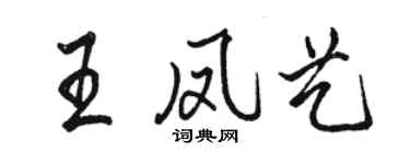 骆恒光王凤艺行书个性签名怎么写