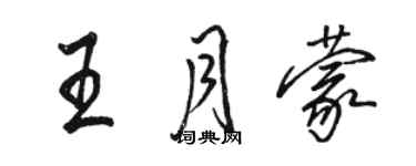 骆恒光王月蒙行书个性签名怎么写