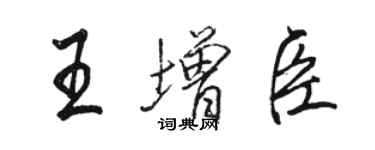 骆恒光王增臣行书个性签名怎么写