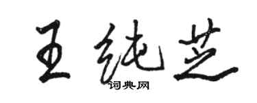 骆恒光王纯芝行书个性签名怎么写