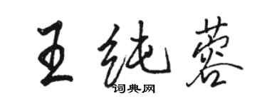 骆恒光王纯蓉行书个性签名怎么写