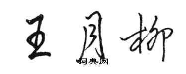 骆恒光王月柳行书个性签名怎么写