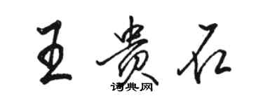 骆恒光王贵石行书个性签名怎么写