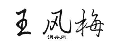 骆恒光王风梅行书个性签名怎么写