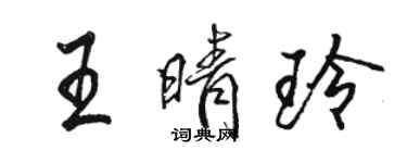 骆恒光王晴玲行书个性签名怎么写
