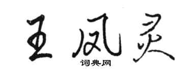 骆恒光王凤灵行书个性签名怎么写