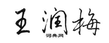 骆恒光王润梅行书个性签名怎么写