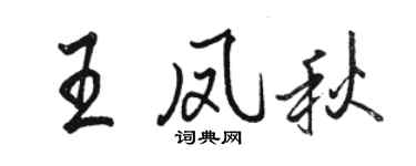 骆恒光王凤秋行书个性签名怎么写