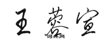 骆恒光王蓉宣行书个性签名怎么写