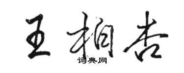 骆恒光王柏杏行书个性签名怎么写