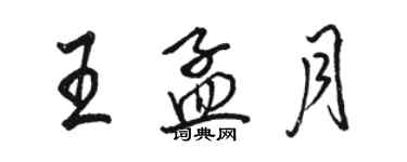 骆恒光王孟月行书个性签名怎么写