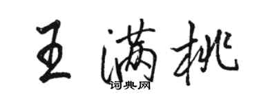 骆恒光王满桃行书个性签名怎么写