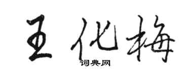 骆恒光王化梅行书个性签名怎么写