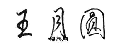 骆恒光王月圆行书个性签名怎么写