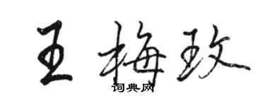骆恒光王梅玫行书个性签名怎么写