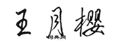 骆恒光王月樱行书个性签名怎么写