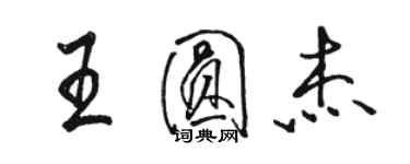 骆恒光王圆杰行书个性签名怎么写