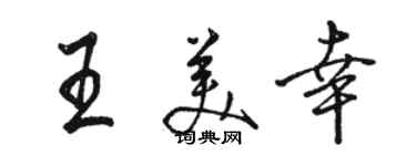 骆恒光王美幸行书个性签名怎么写