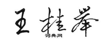 骆恒光王桂举行书个性签名怎么写
