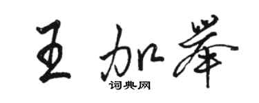 骆恒光王加举行书个性签名怎么写