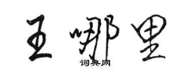 骆恒光王哪里行书个性签名怎么写