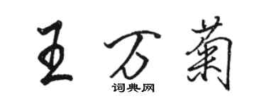 骆恒光王万菊行书个性签名怎么写