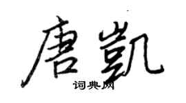 王正良唐凯行书个性签名怎么写