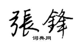 王正良张锋行书个性签名怎么写