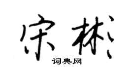 王正良宋彬行书个性签名怎么写