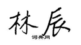 王正良林辰行书个性签名怎么写