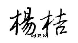 王正良杨桔行书个性签名怎么写