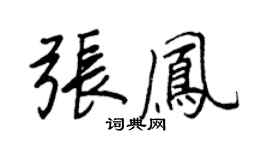 王正良张凤行书个性签名怎么写