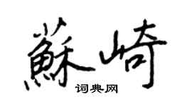 王正良苏崎行书个性签名怎么写
