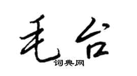王正良毛台行书个性签名怎么写