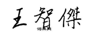 王正良王智杰行书个性签名怎么写