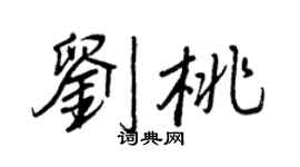 王正良刘桃行书个性签名怎么写