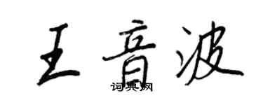 王正良王音波行书个性签名怎么写