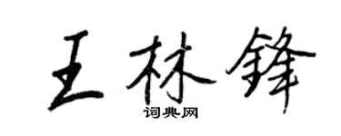 王正良王林锋行书个性签名怎么写
