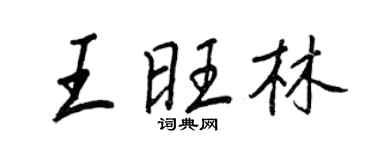 王正良王旺林行书个性签名怎么写